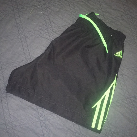 adidas Other - Navy and Green Adidas Running Shorts